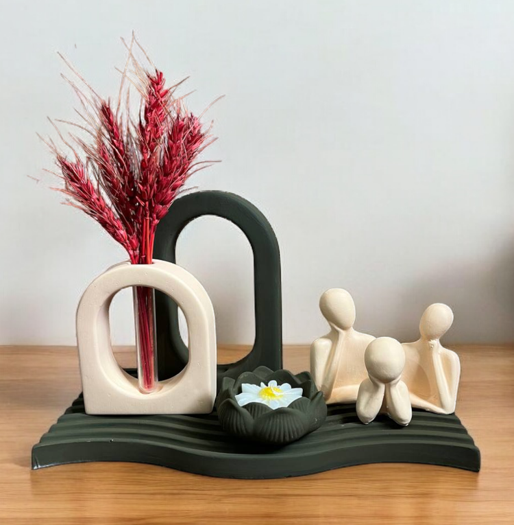 گلجا استند شات شمع مجسمه خانواده (دکوری۷تیک)