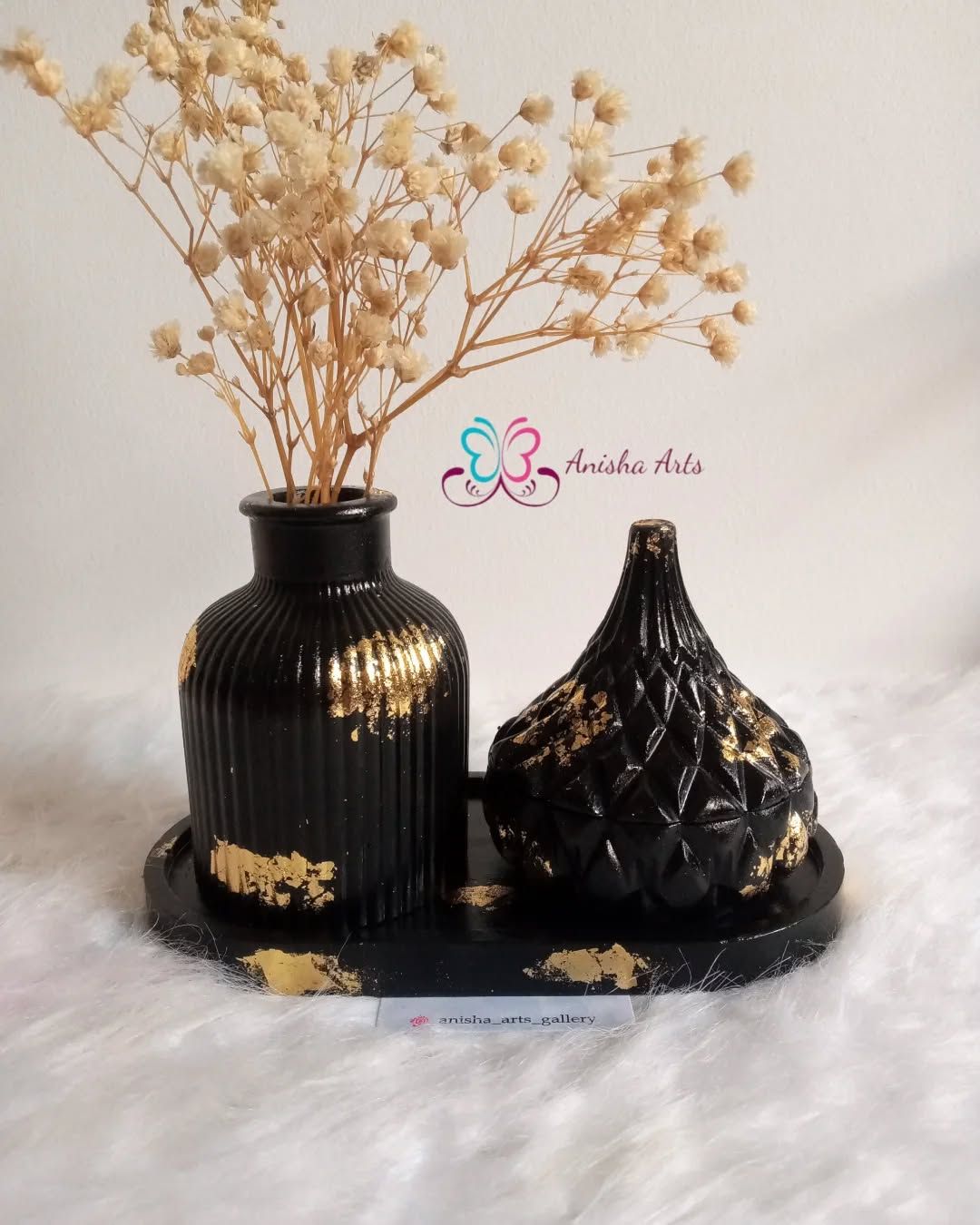 گلدان مراکشی قندان استند (دکوری۳تیکه)