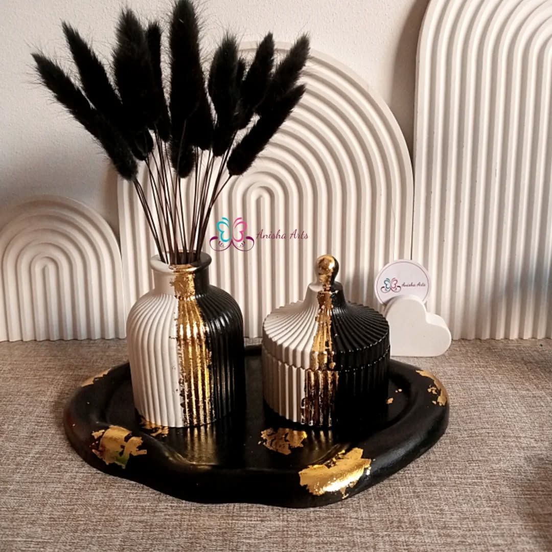 گلدان مراکشی قندان مراکشی استند (دکوری۳تیکه)